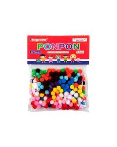 Bigpoint Ponpon 1 cm 10 Renk / 200'lü Poşet