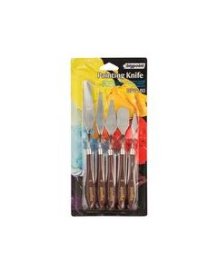 Bigpoint Metal Spatula 5'li Set (Painting Knife)