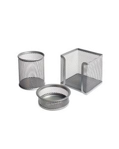 Bigpoint Metal Perfore 3'lü Set Silver