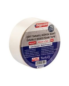 Bigpoint Çift Taraflı Köpük Bant 50mmx5m