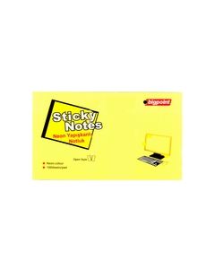 Bigpoint Yapışkanlı Not Kağıdı 75x125mm Neon Sarı